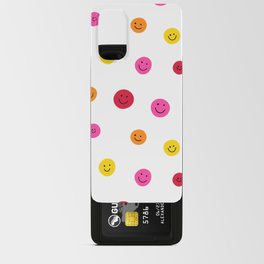 Happy Face Pattern (red/pink/yellow/orange) Android Card Case