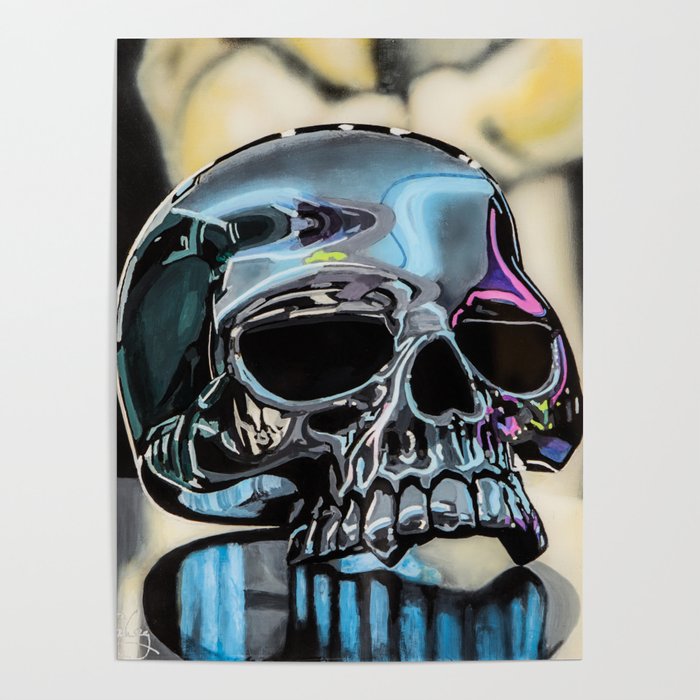 Evil Skull Ring with Lemmy Statue Poster