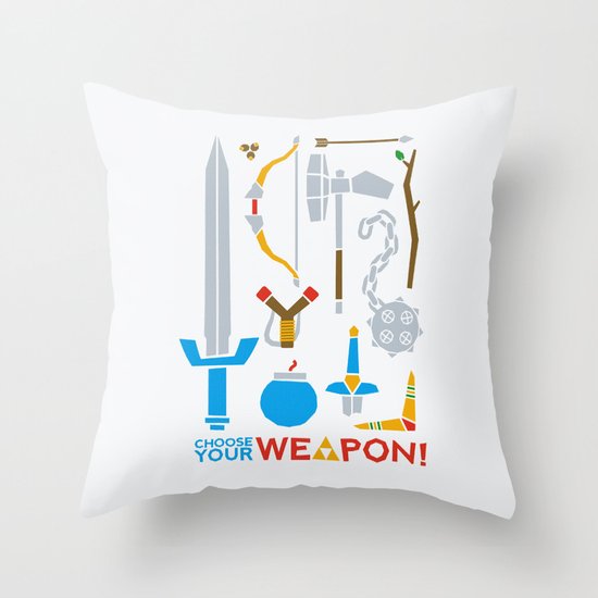 Choose Your Weapon Throw Pillow