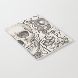 Skull with Snake and Gargoyle Sketch Notebook