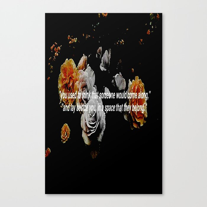 roses are pink. Canvas Print