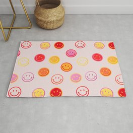 Smiling Faces Pattern Rug