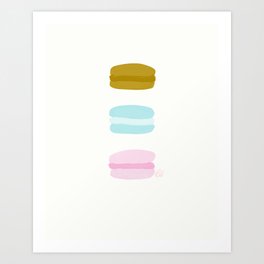 Macarons Trois Art Print