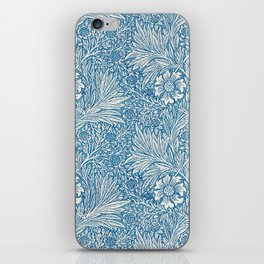 William Morris. Blue Marigold. iPhone Skin