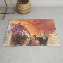 Unconscious Rivals 1893 by Sir Lawrence Alma Tadema | Reproduction Rug | Modern Vintage Home, Accent Genre Gallery, Nature Decor Work, Color Graphicdesign, Watercolor Abstract, College Dorm Room Of, Painting Paintings, Painting, Classic Reproduction, The Famous Pictures 