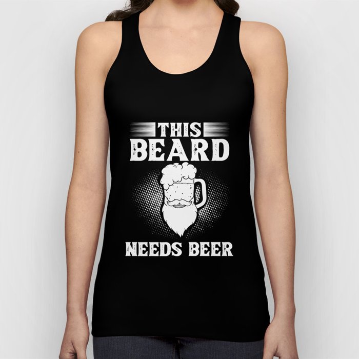 Beard And Beer Drinking Hair Growing Growth Tank Top