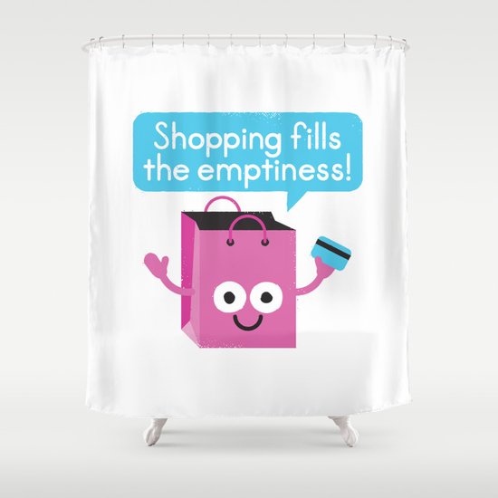 Retail Therapy Shower Curtain