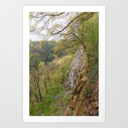 The Steep Rocks of Sy | Limestone cliffs in the Belgian Ardennes | A walk along rocks Art Print
