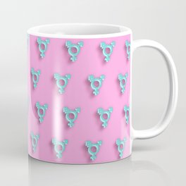 Transgender symbol, combining gender symbol, pink Coffee Mug