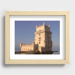 Belem Tower in Lisbon Recessed Framed Print