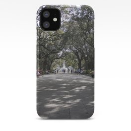 Speckled park light iPhone Case | Benches, Nature, Spring, Park, Natural, Flowers, Color, Digital, Photo, Trees 
