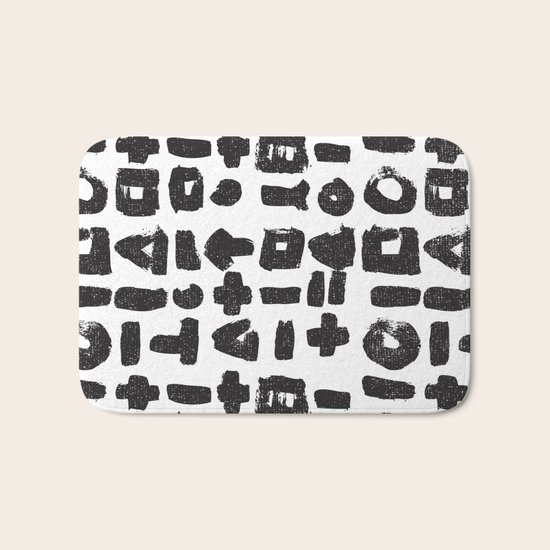 BLACK LINES Bath Mat