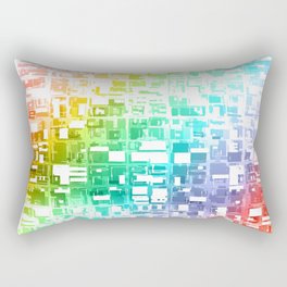 spectrum construct Rectangular Pillow