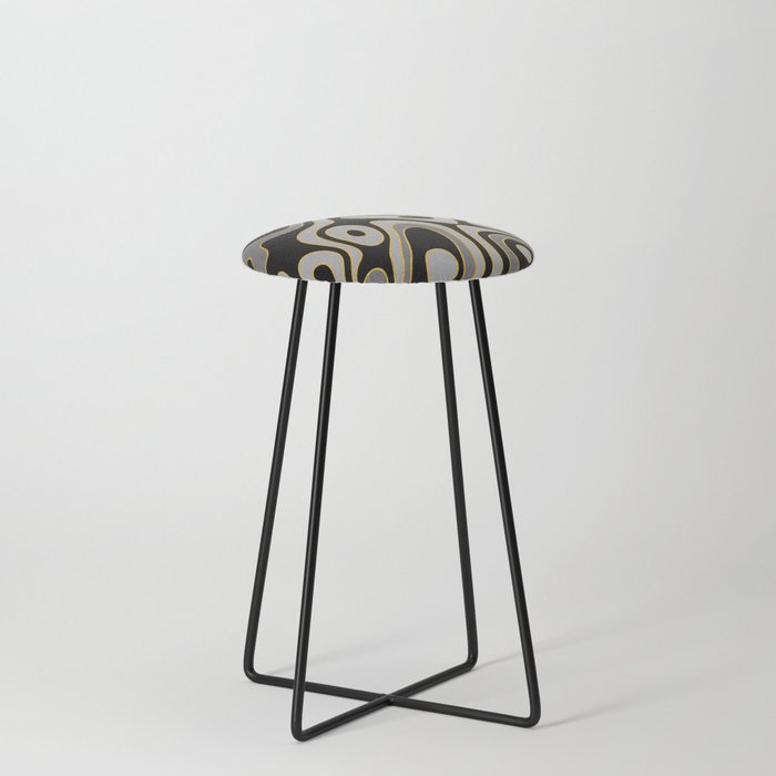Modern Abstract Pattern 4 Counter Stool