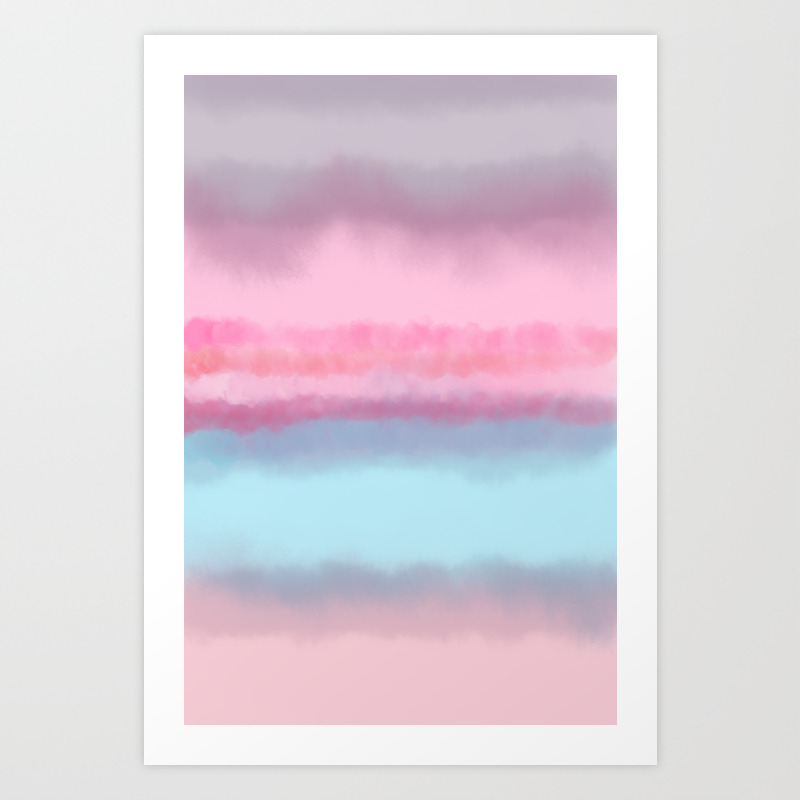 Sunset Ombre Art Print By Alvamonde Society6
