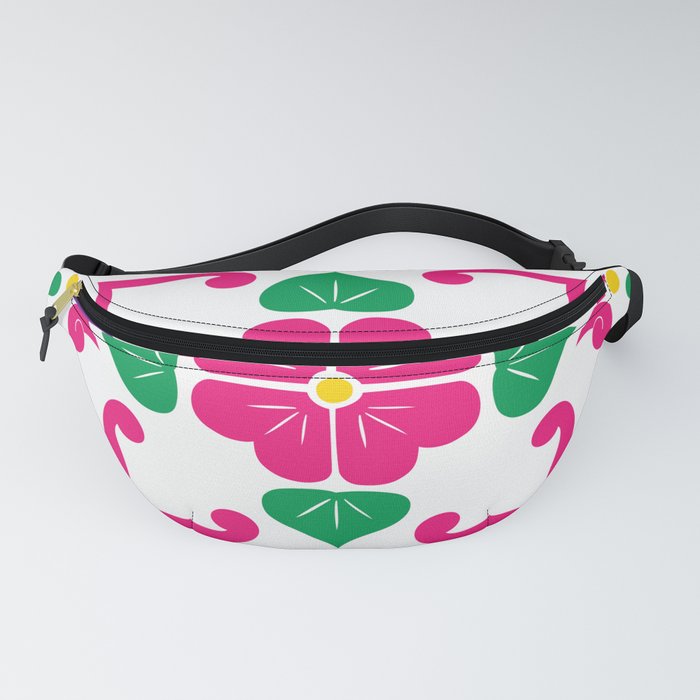 Pink 1, Framed Talavera Flower Fanny Pack