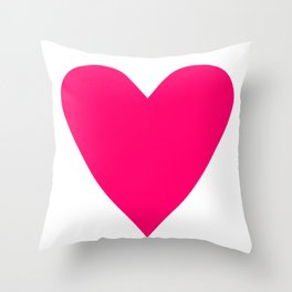 Big Pink Heart Throw Pillow