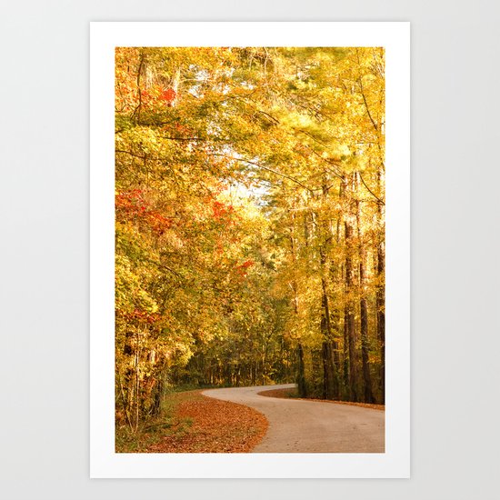 Just Around the Curve Art Print