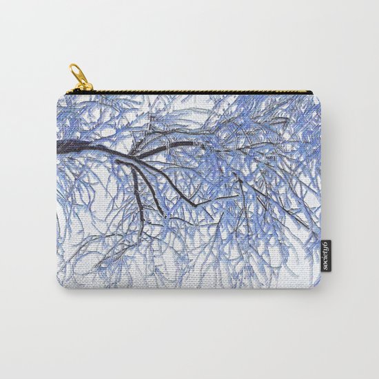 Snowy branches Carry-All Pouch