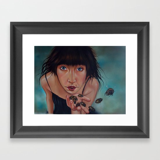 My beees Framed Art Print