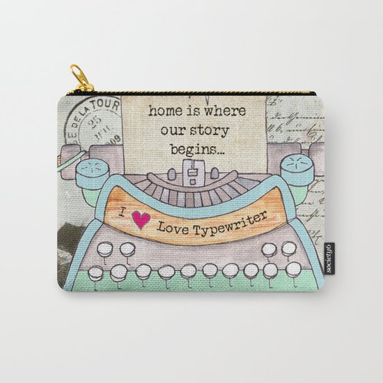 Typewriter #4 Carry-All Pouch