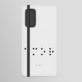 Amor en Braille Android Wallet Case
