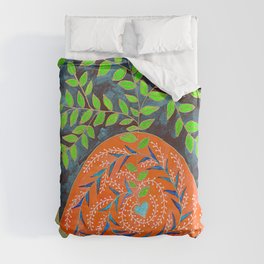 Love Blooms In Its Own Time Duvet Cover