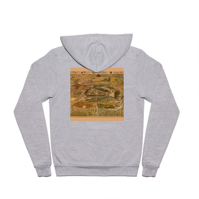 Map Of Moscow 1882 Hoody