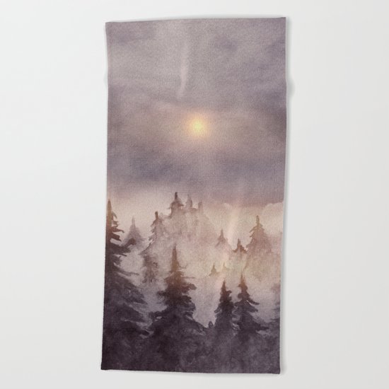 Into The Forest III Beach Towel