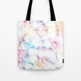 Rainbow Marble Pattern Tote Bag