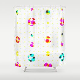 Speckled Polka Dots Shower Curtain