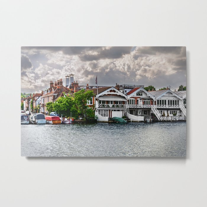Boathouses At Henley on Thames Metal Print