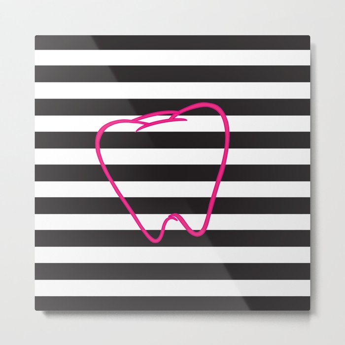 Dental Stripes Metal Print