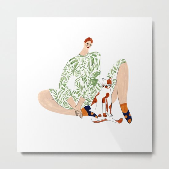 No.6 Gal & ginger kitty Metal Print