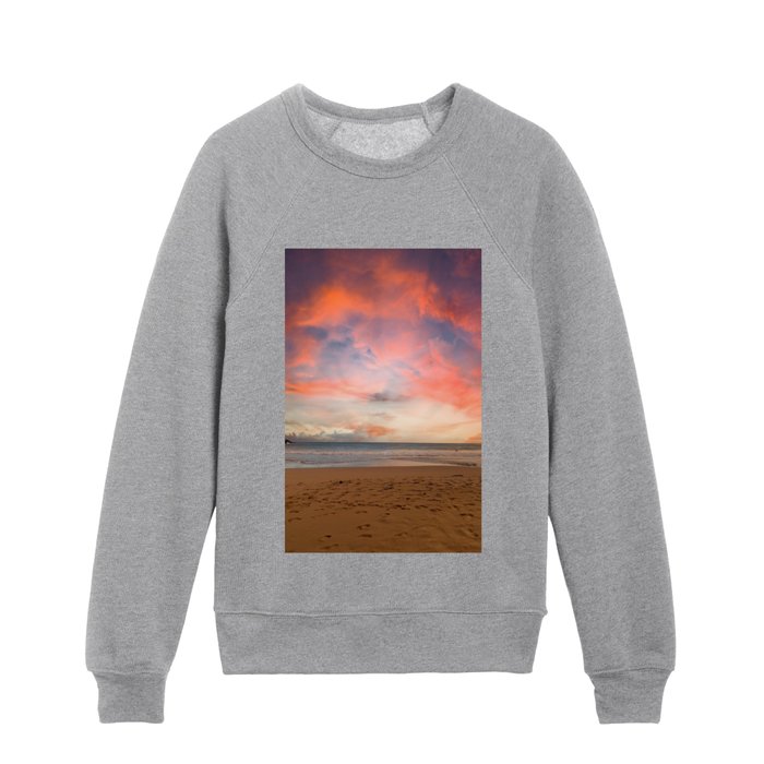 Sunset on the Beach Kids Crewneck