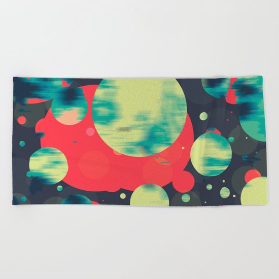 Planets 01' Beach Towel