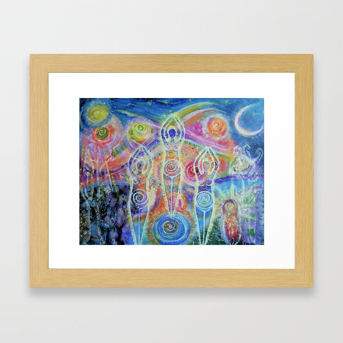 Sisterhood of the divine feminine Framed Art Print