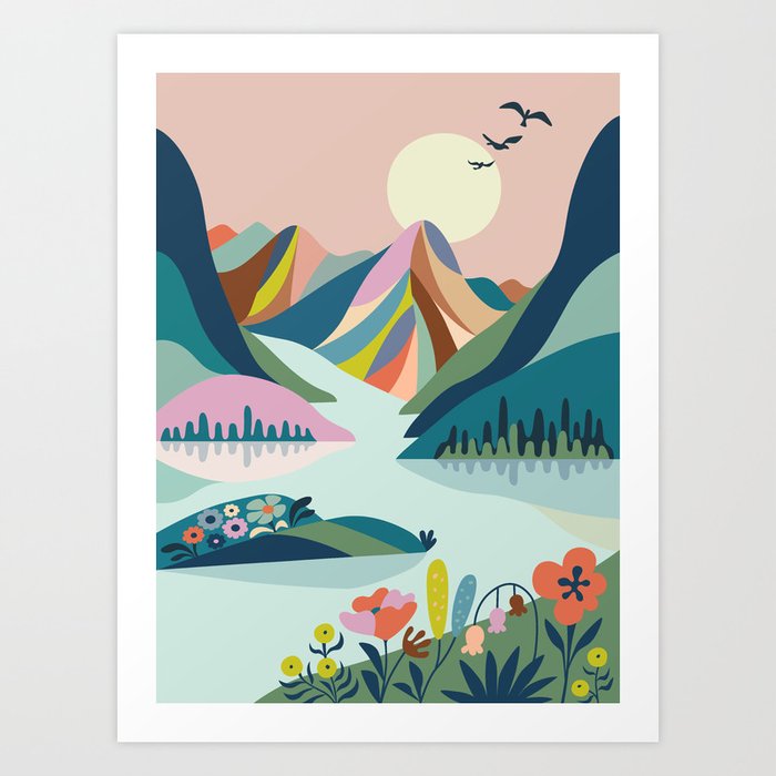 Swiss Mountains Art Print