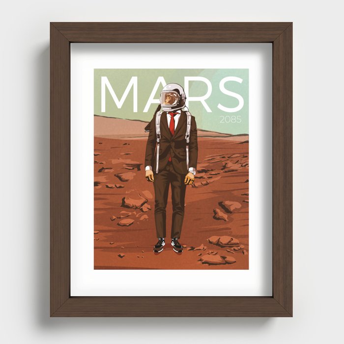 Mars 2085 Recessed Framed Print