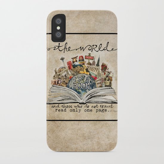 The World Is A Book iPhone Case