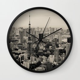 Sepia Tokyo Wall Clock