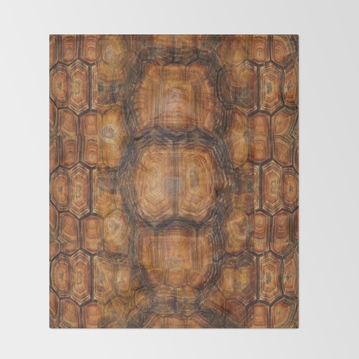 Brown Patterned Organic Textured Turtle Shell Design Throw Blanket Cool Patterned Blanket Brown Patterned Organic Textured Turtle Shell Design Throw Blanket Cool Patterned Blanket