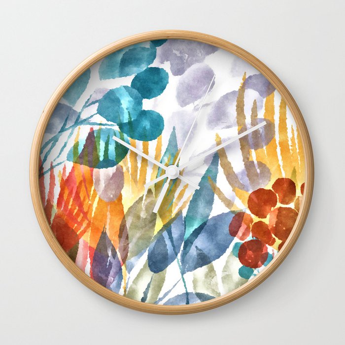 Grandma’s Garden Wall Clock