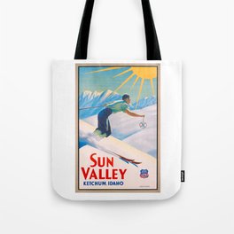 1940 Sun Valley Union Pacific Poster Tote Bag