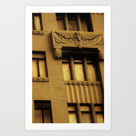 Golden Ram Art Print