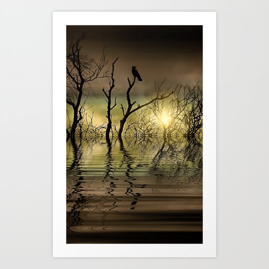 Twilight reflected Art Print