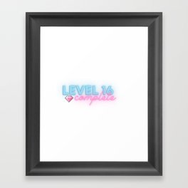 Level 16 Complete | 16th Birthday Gift Framed Art Print