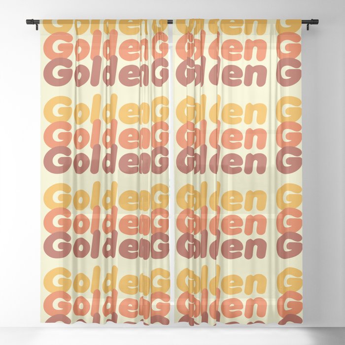 The Golden Girl Sheer Curtain