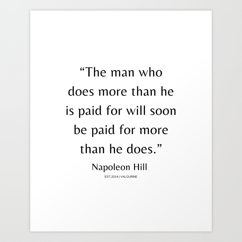 27 Napoleon Hill Quotes 210104 Success Business Inspiring Manifesting Affirmation Motivational Art Print By Wordz Society6