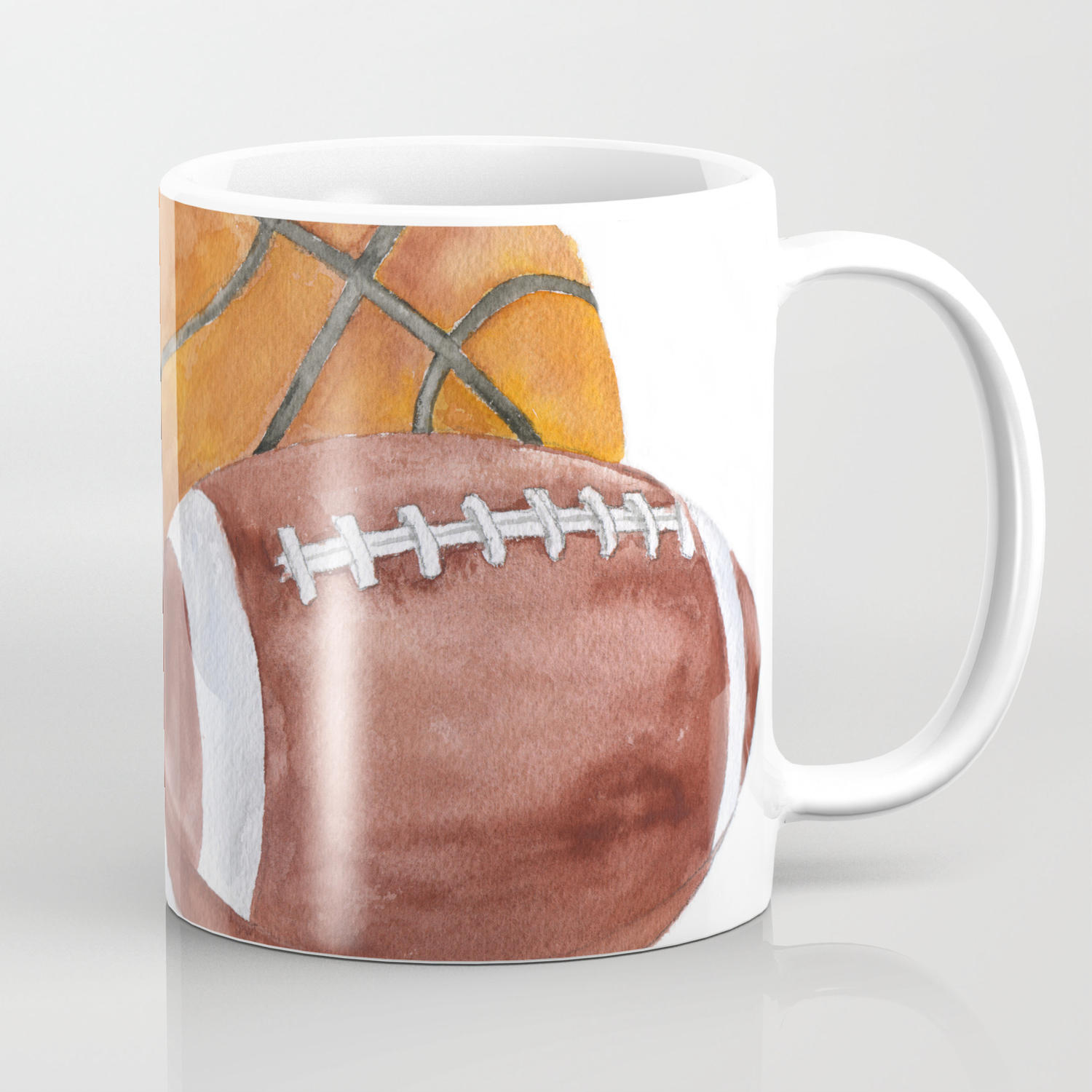 Sports Balls Watercolor Painting Coffee Mug By Susanwindsor Society6